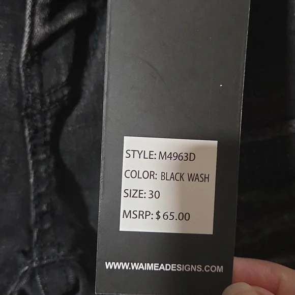 Waimea Black Wash Distressed Skinny Jeans - Picture 2 of 8